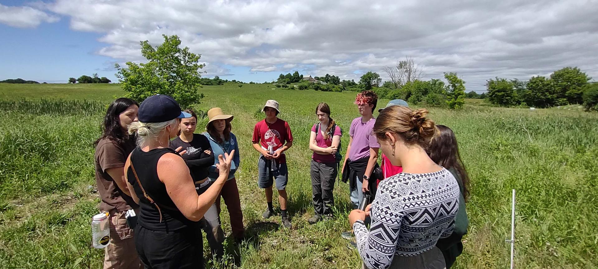 AX fellows in field