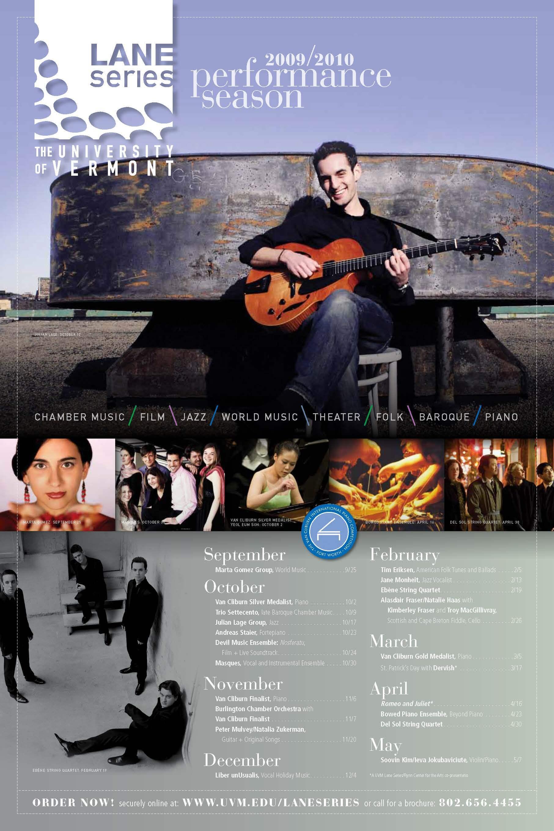 2009-2010 Lane Show Poster