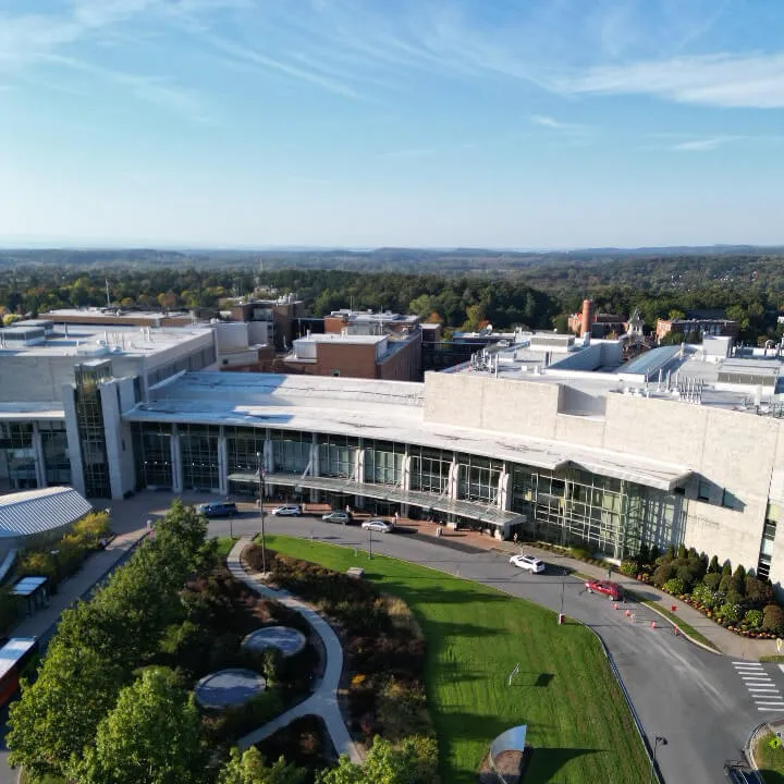 drone view of the University of Vermont Medical Center