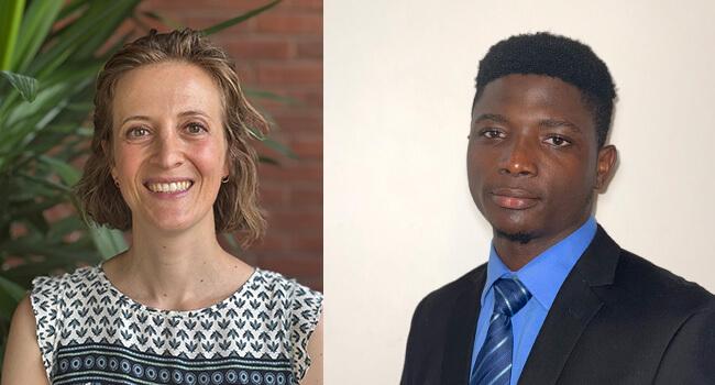 headshots of two people 