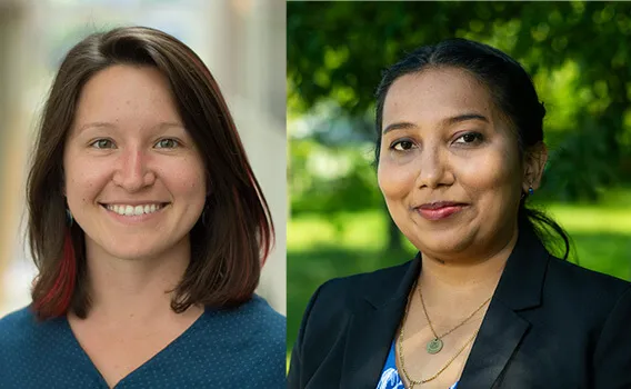 Headshots of two women scientists 