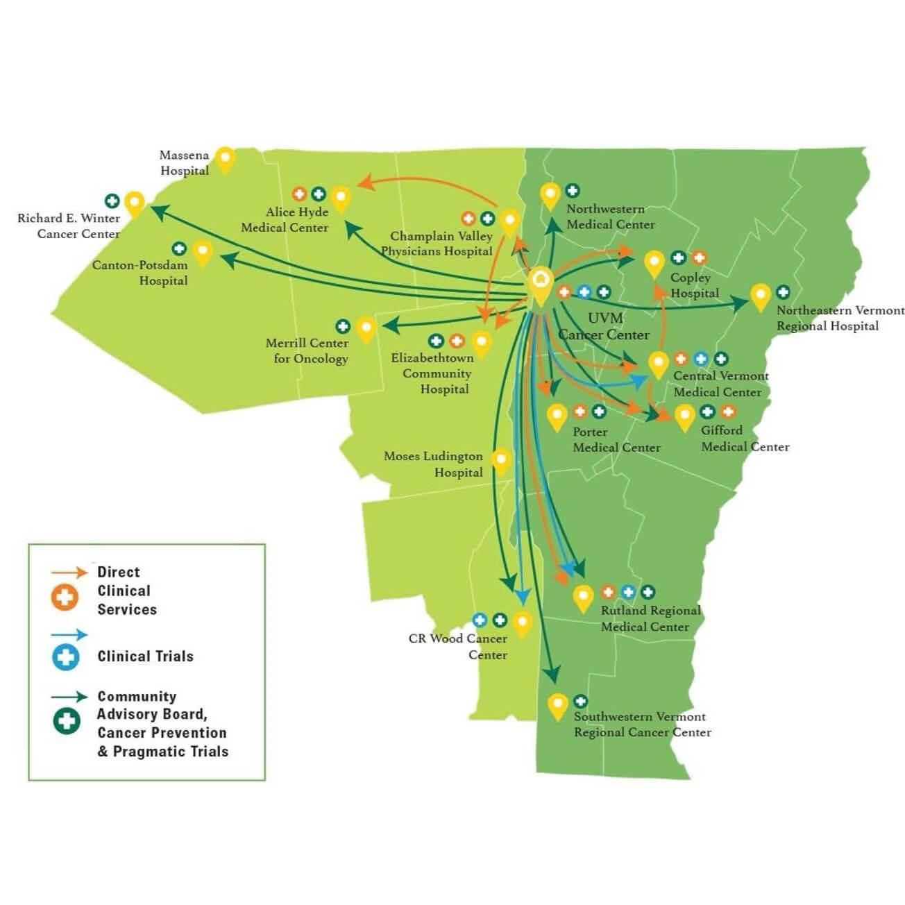 UVMCC catchment area map