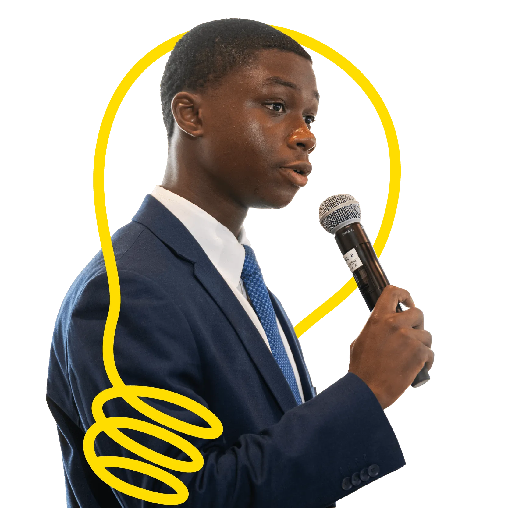 Student presenting at the Vermont Pitch Challenge