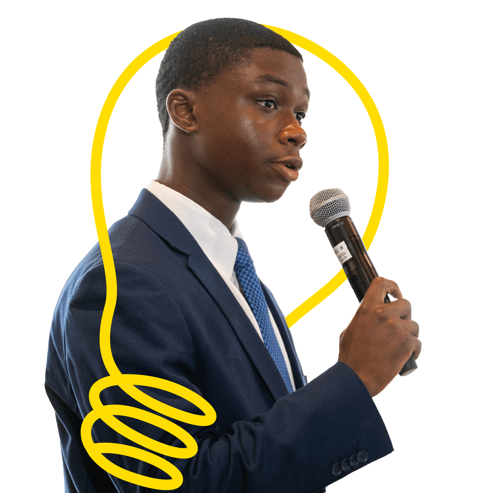 Student presenting at the Vermont Pitch Challenge