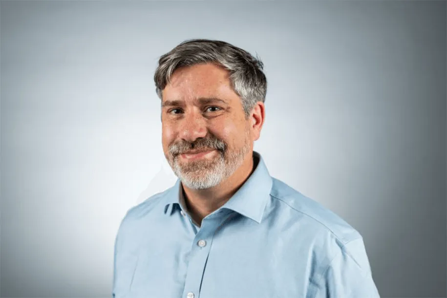 a man smiling