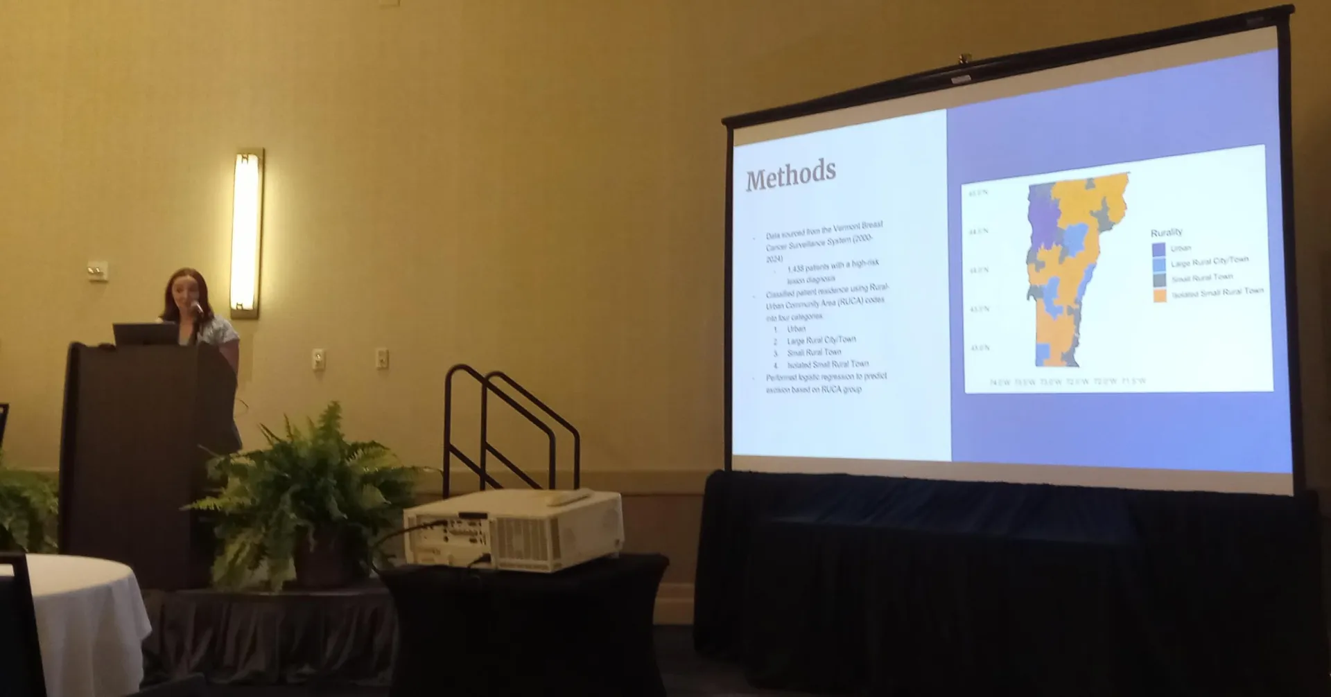 Olivia Varricchione presents on residential rurality and excision of high-risk breast lesions