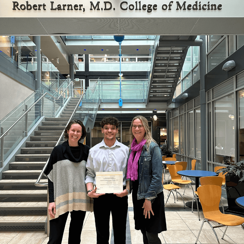 Whitman (Left) and Kelly Tourville, M.Ed., ATC, NBC-HWC, (Right) with Integrative Health Practitioner Champion Award Winner Marcus Aliosi, NBC-HWC.