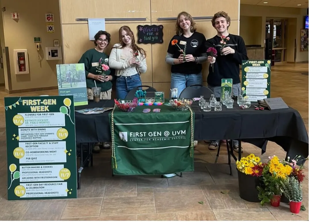 Students tabling at First-Gen Week