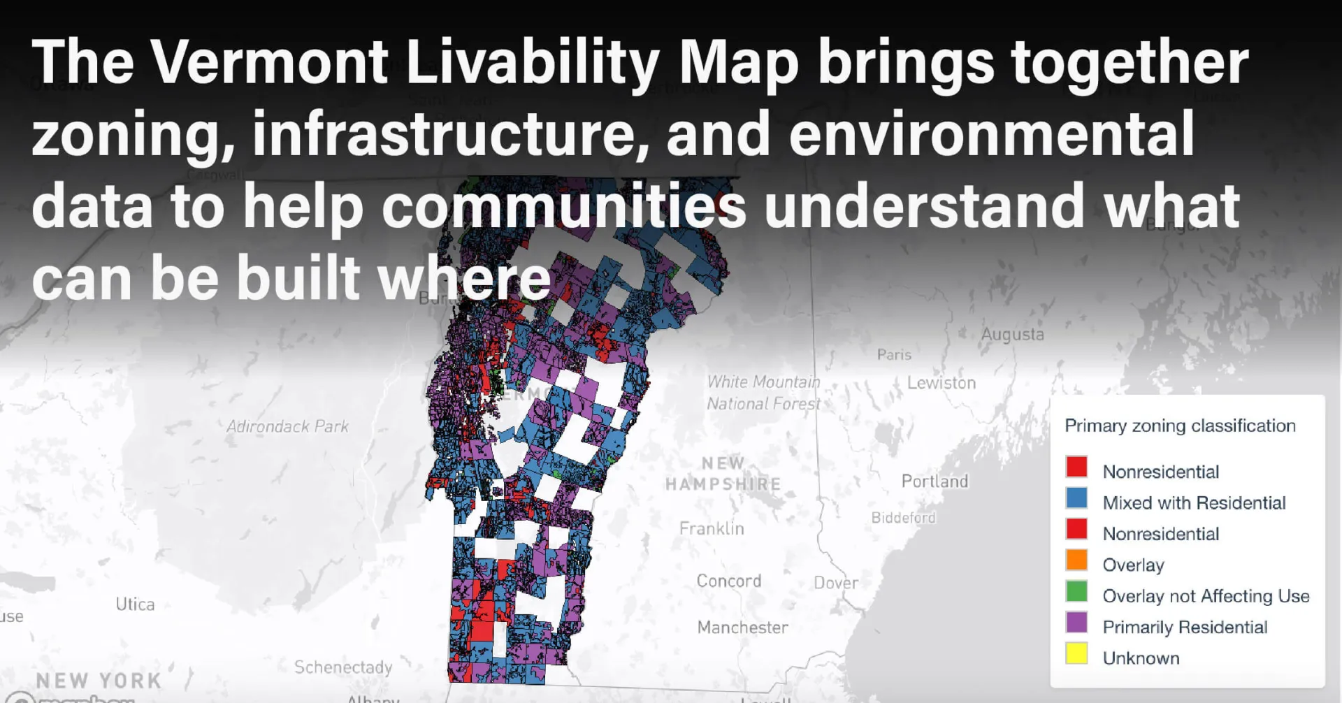 Vermont Livability Map