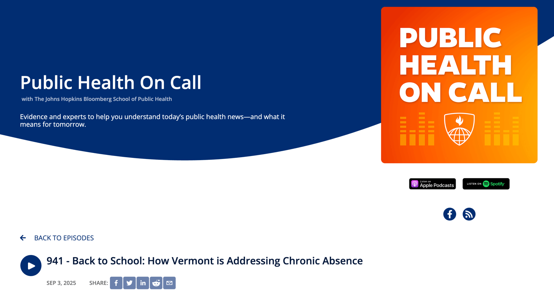 Public Health on Call podcast