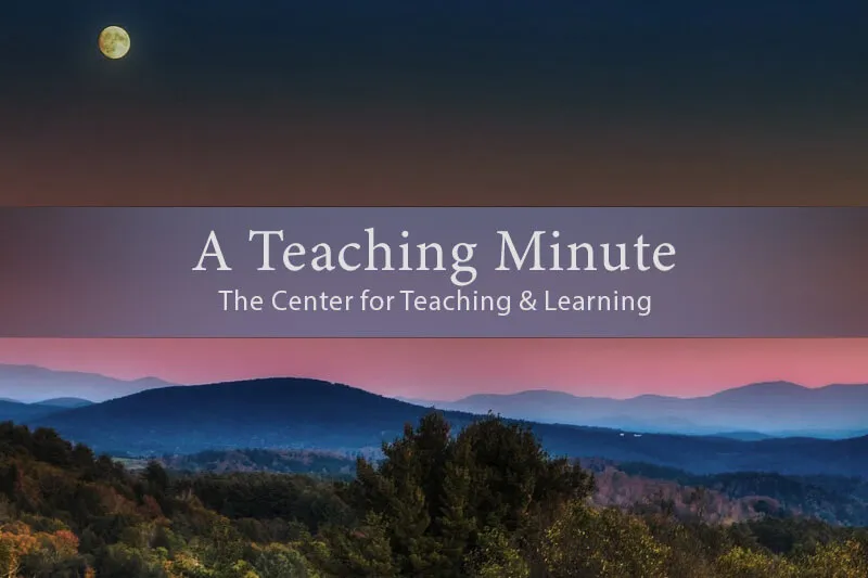 A Teaching Minute - Moon and mountains of Vermont