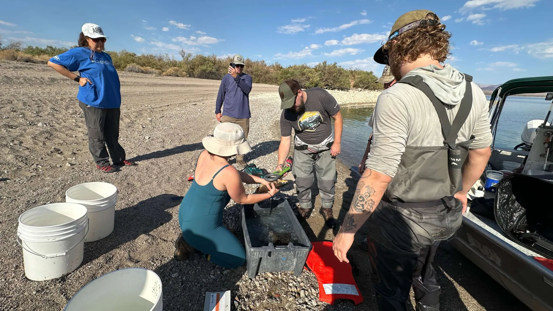 Treto and others in the by the Hoover dam