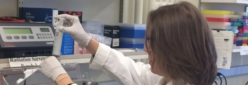 woman working in a lab