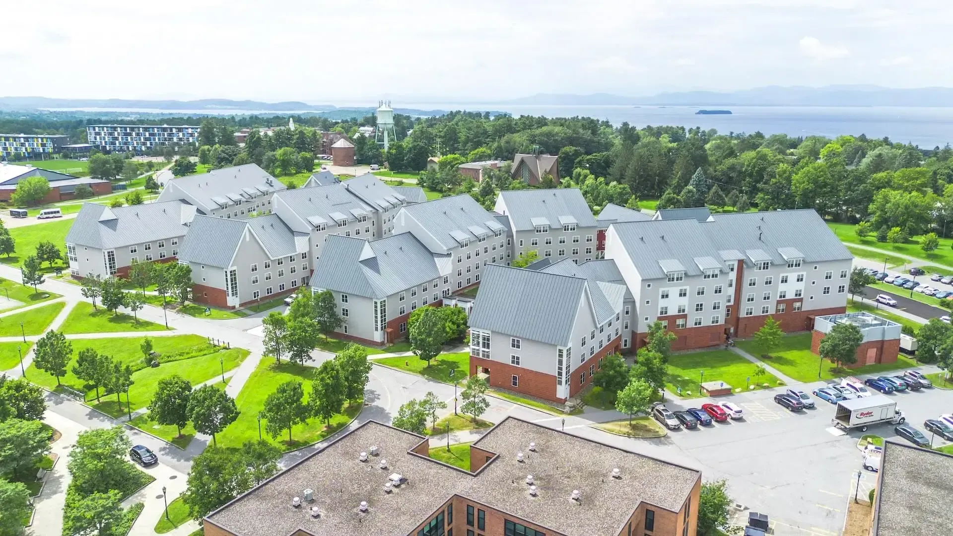 Overhead view of University Heights campus
