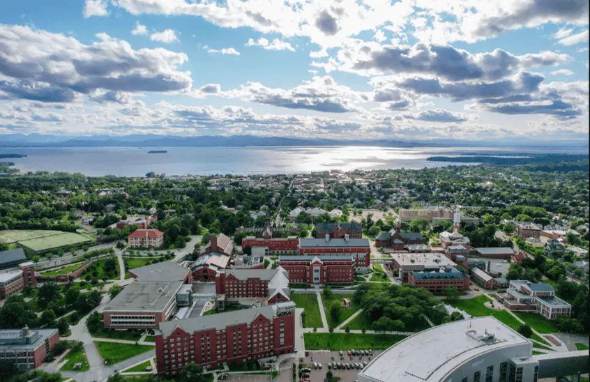 aerial view of campus