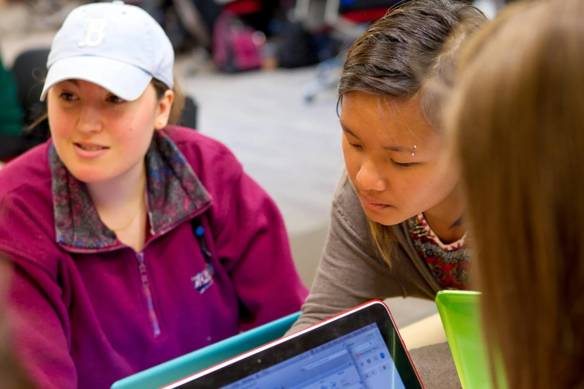 Students in Dana Health Sciences Library