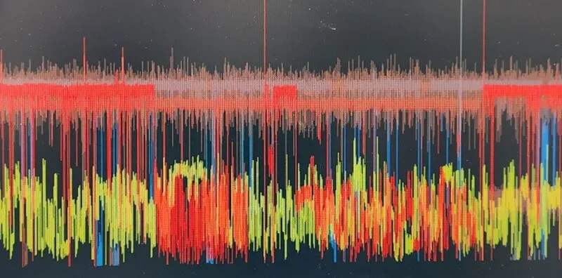colorful image of RNA output levels