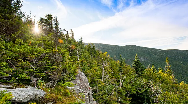 Landscape of mountains