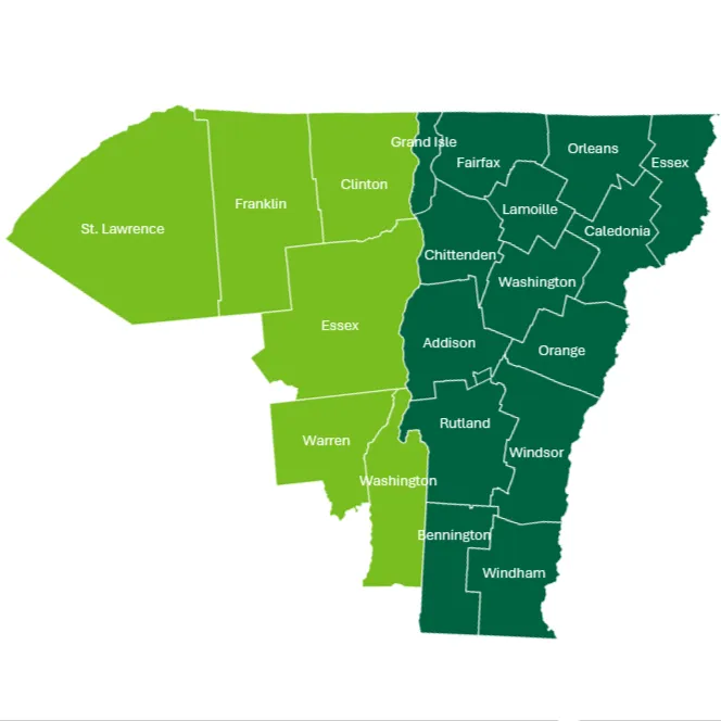 UVMCC catchment area map