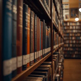 Bookshelf with publications
