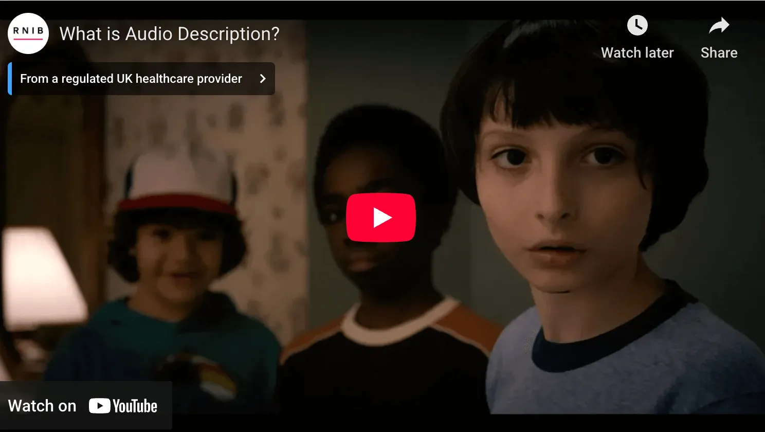 Video thumbnail for "What is Audio Description?"