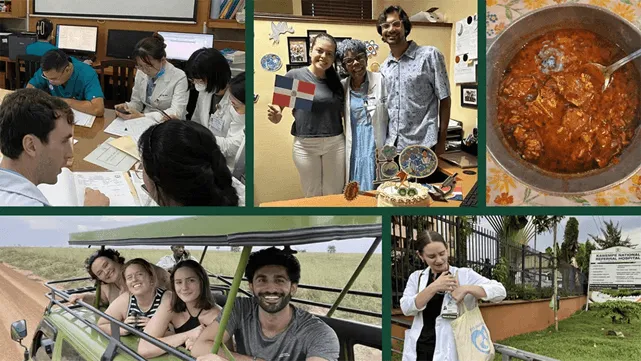 students on global health electives