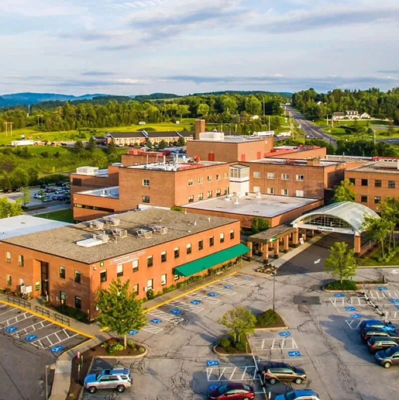 brick building and campus