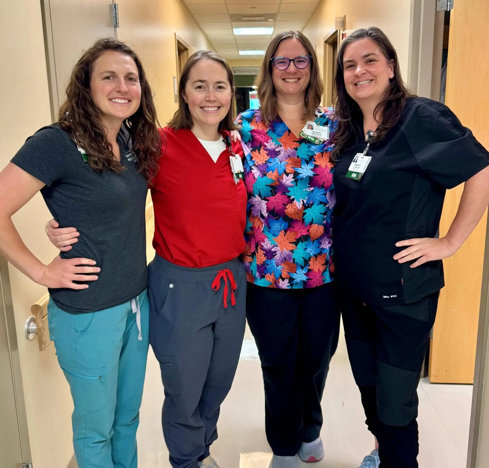 4 Urology nurses posing for a photo