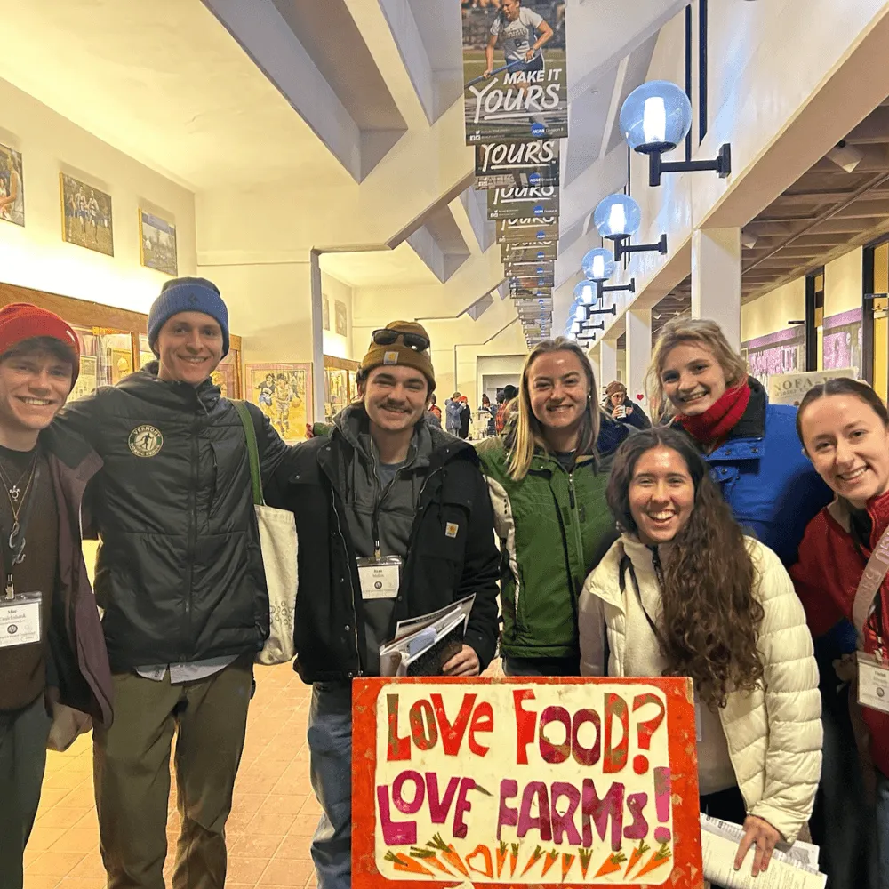 UVM Agriculture Club Students at the Annual NOFA Vermont Conference