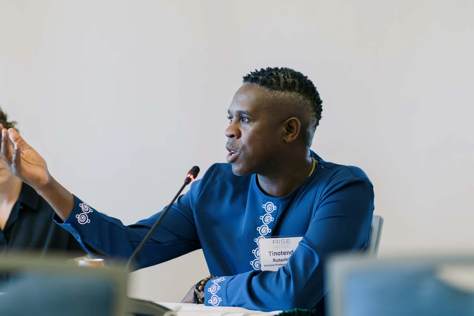 Tinotenda Charles Rutanhira makes a point at RISE 2026