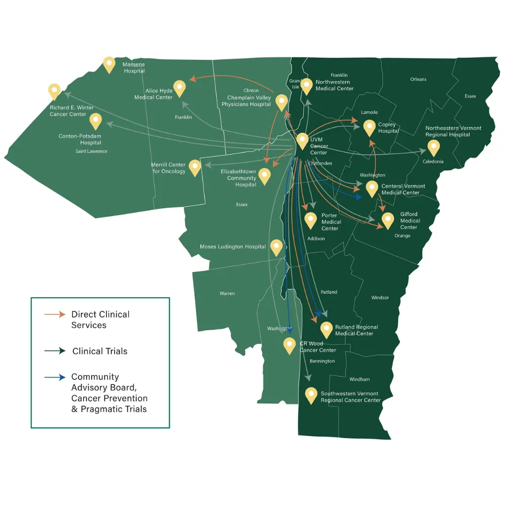 UVMCC catchment area map
