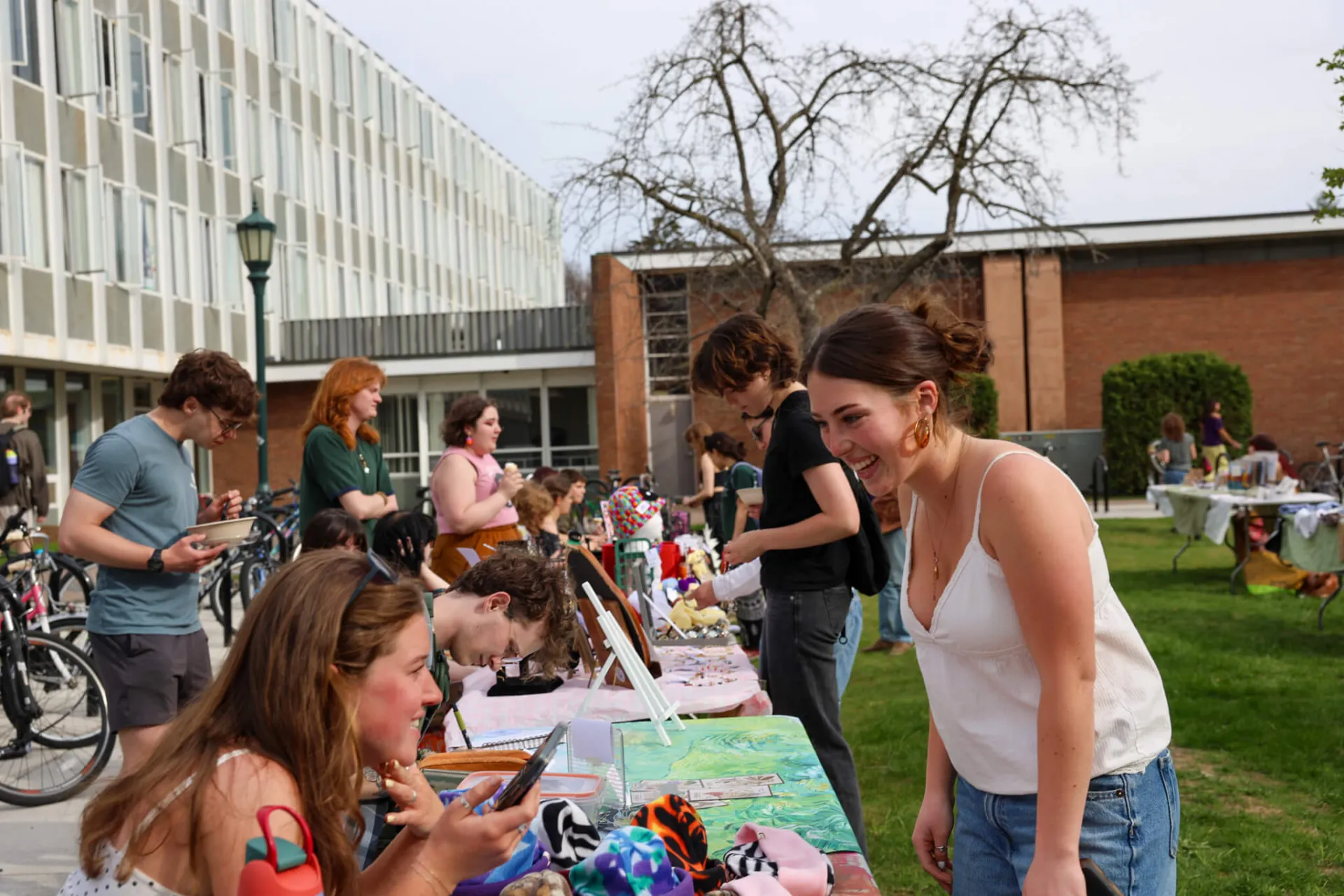 students outside 