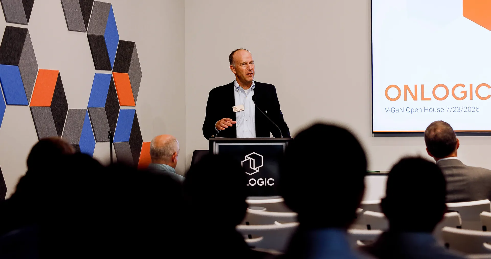 Doug Merrill addresses a crowd