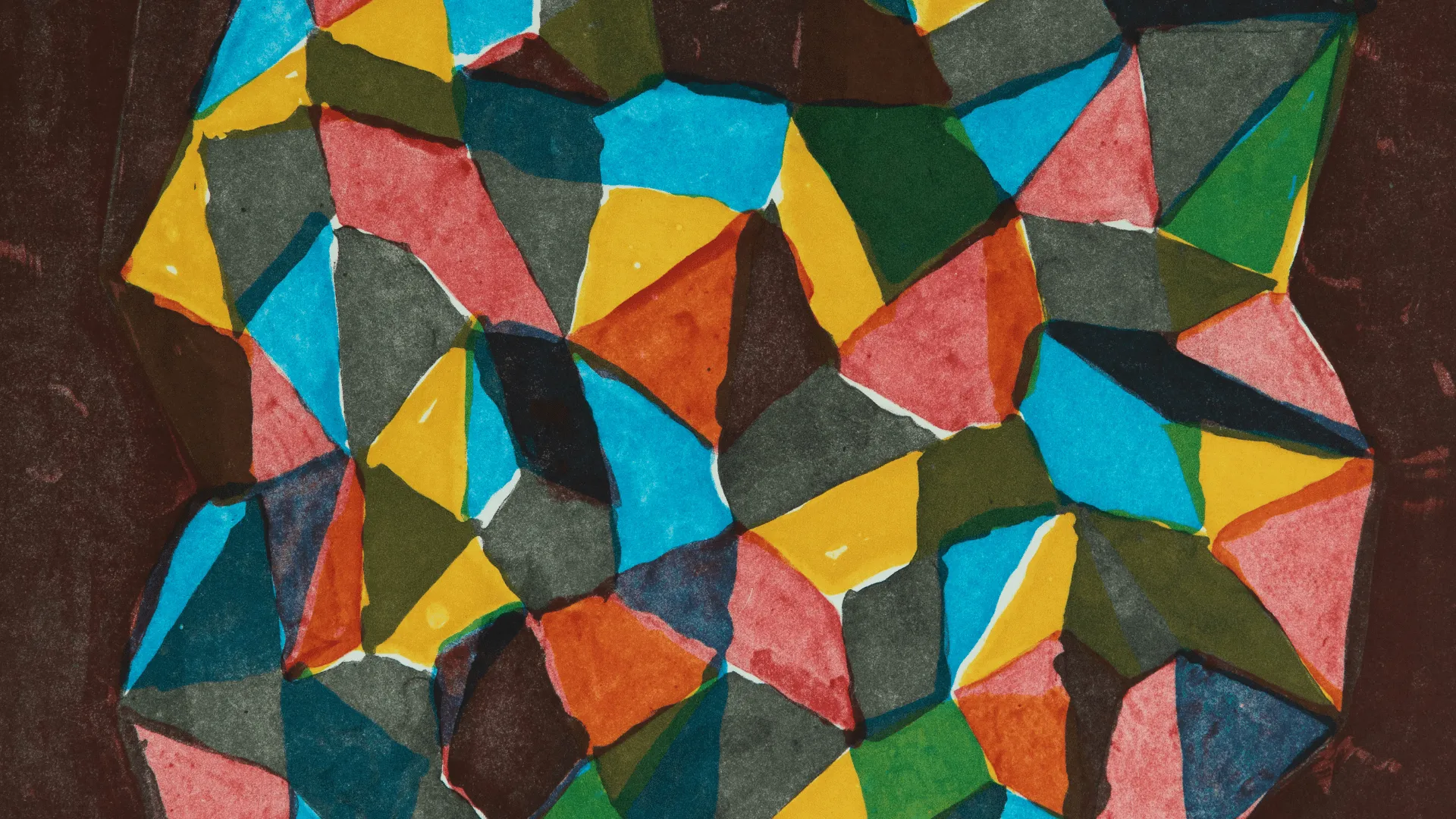 colorful abstract shapes by artist Sol Lewitt