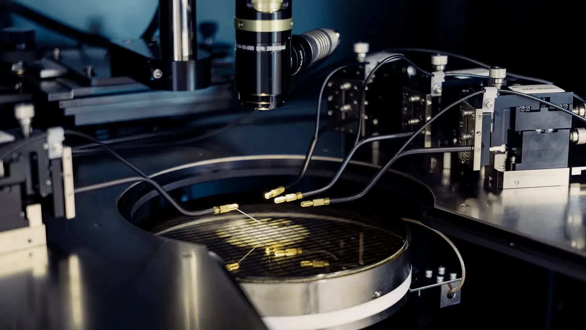 close-up of tech hub machinery