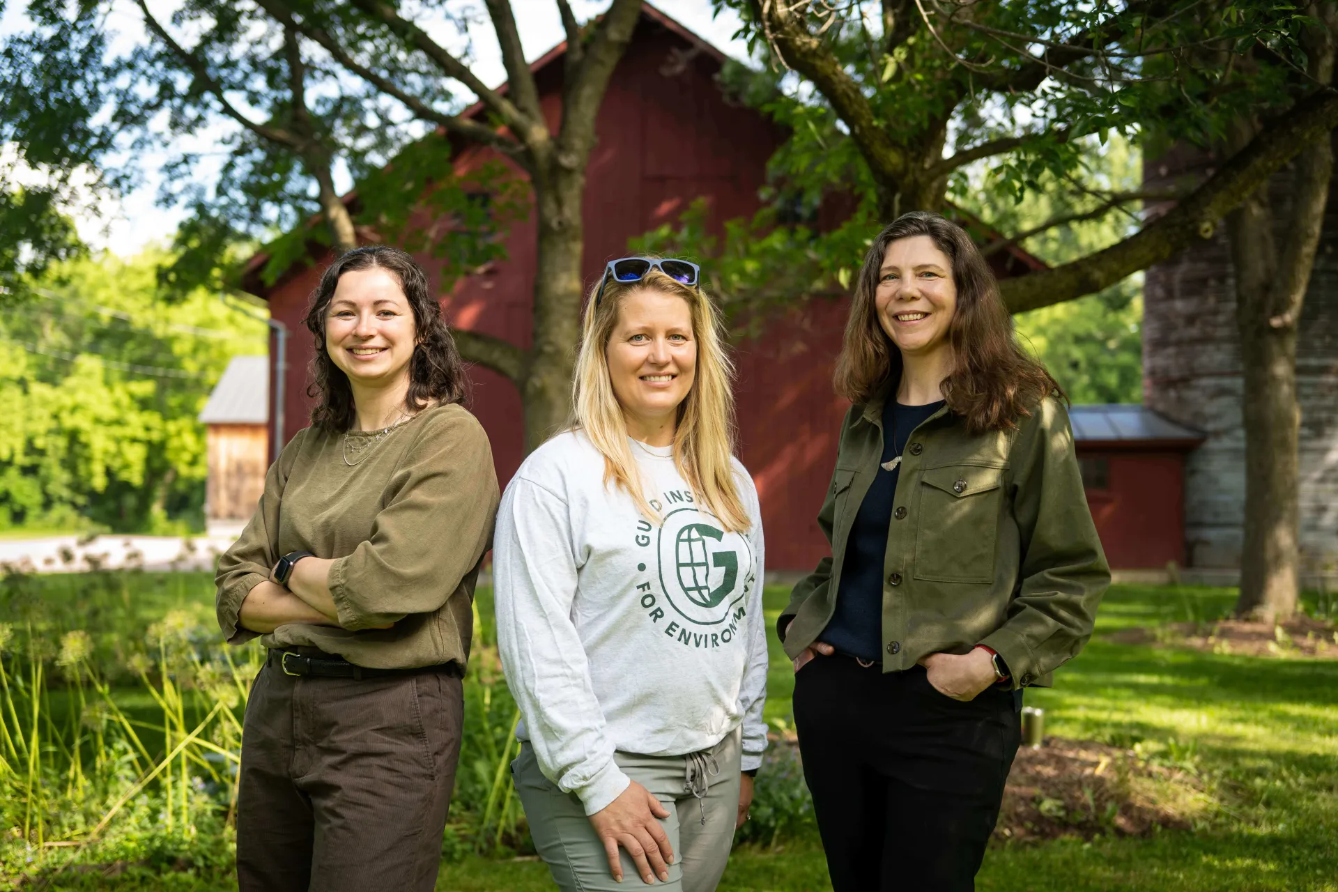 3 editors of the Vermont Climate Assessment 2025 from left to right: Jessica Balerna, Gillian Galford, Amanda Sardonis