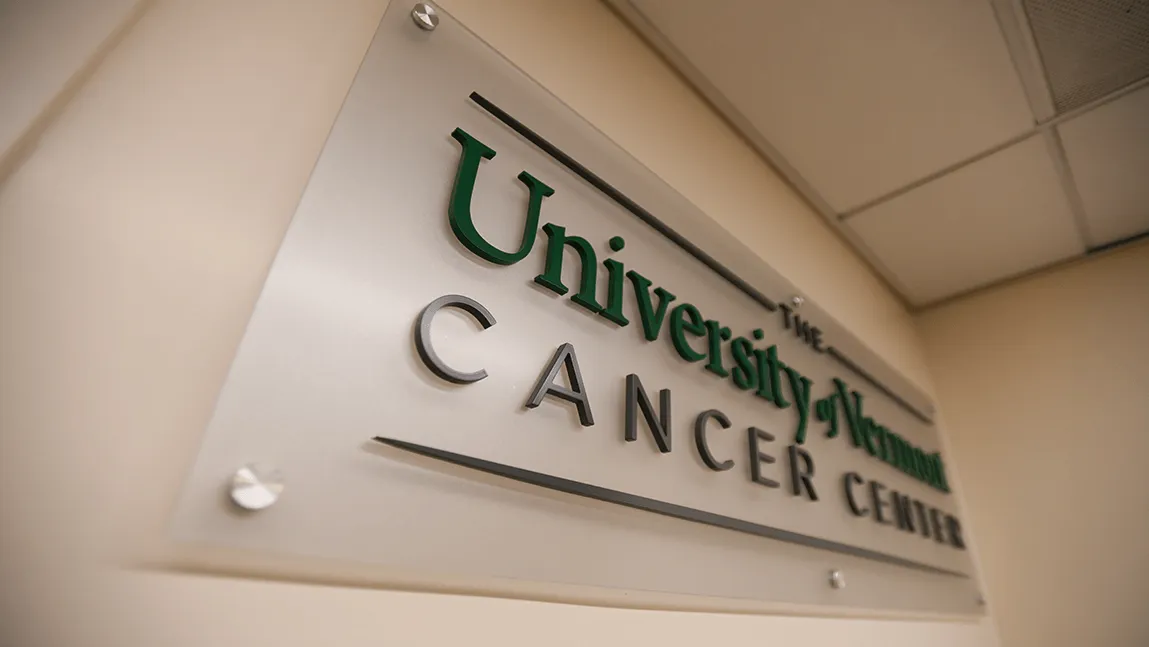 Signage for UVM Cancer Center