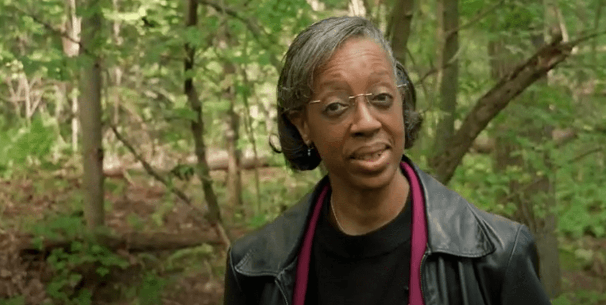 Lesley-Anne Dupigny-Giroux in the woods