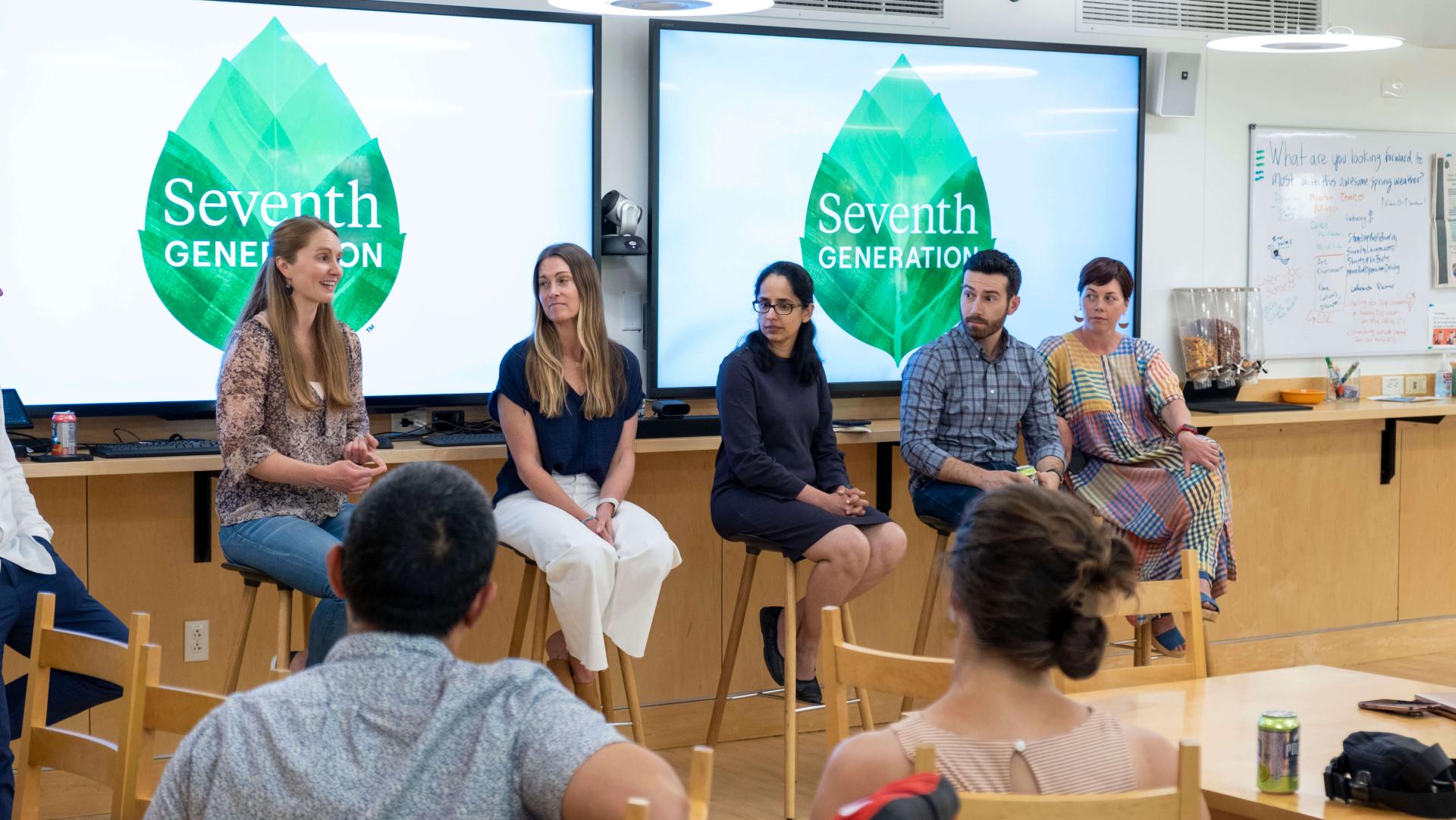 Seventh Generation hosted SI-MBA students for a panel discussion in June. 