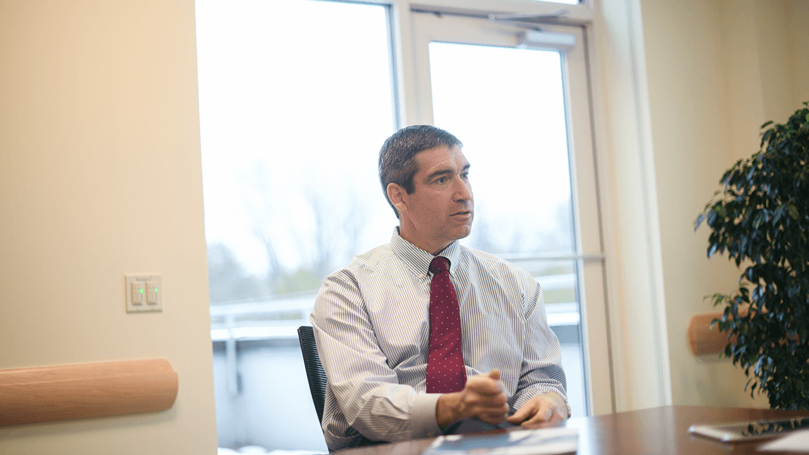 headshot of UVM Medical Center President and COO Stephen Leffler, M.D.