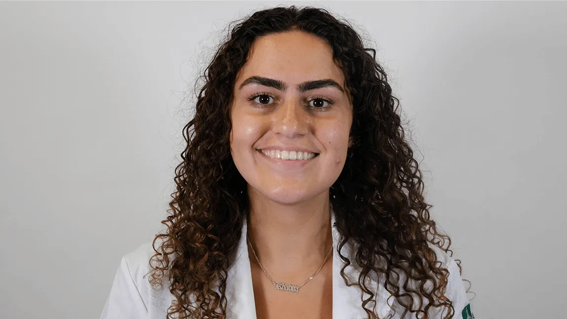 headshot of Larner Class of 2026 medical student Khadija Moussadek