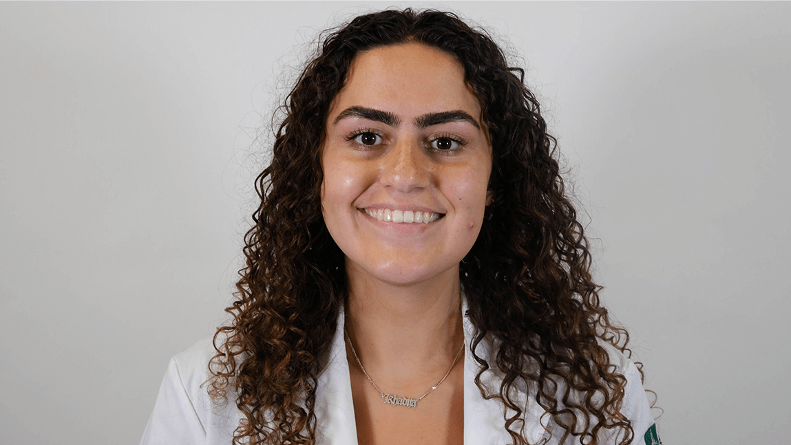 headshot of Larner Class of 2026 medical student Khadija Moussadek