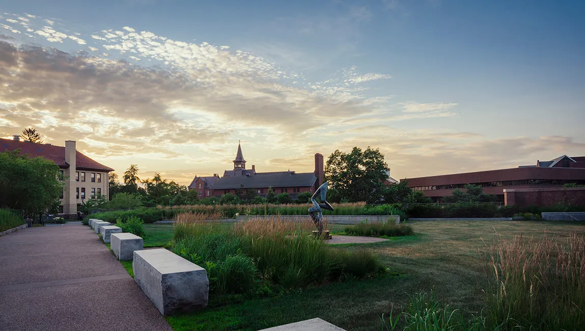 campus sunset