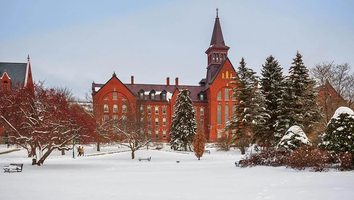 winter campus
