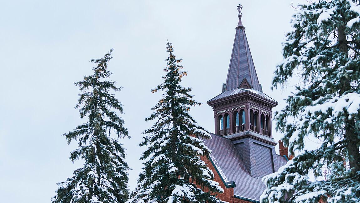 winter campus