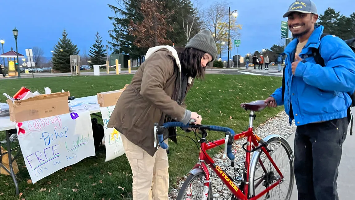 attaching lights to bike handlebars