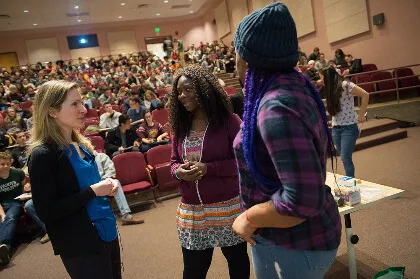 professor and two students