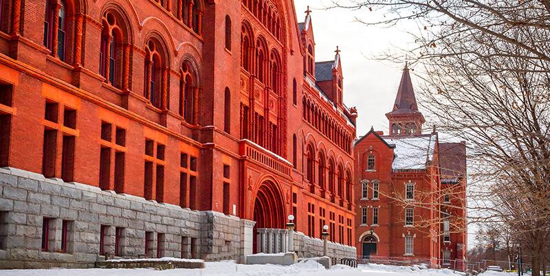 Campus Building in winter