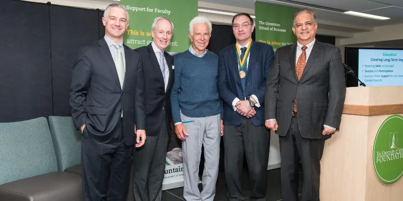 Andrey D. Ukhov, Ph.D. Honored as First Pizzagalli Chair of Free Enterprise