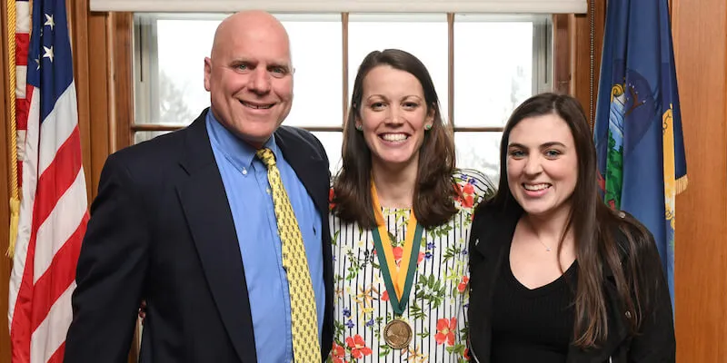 Dan Burack, Bernice Garnett, and Abby Burack